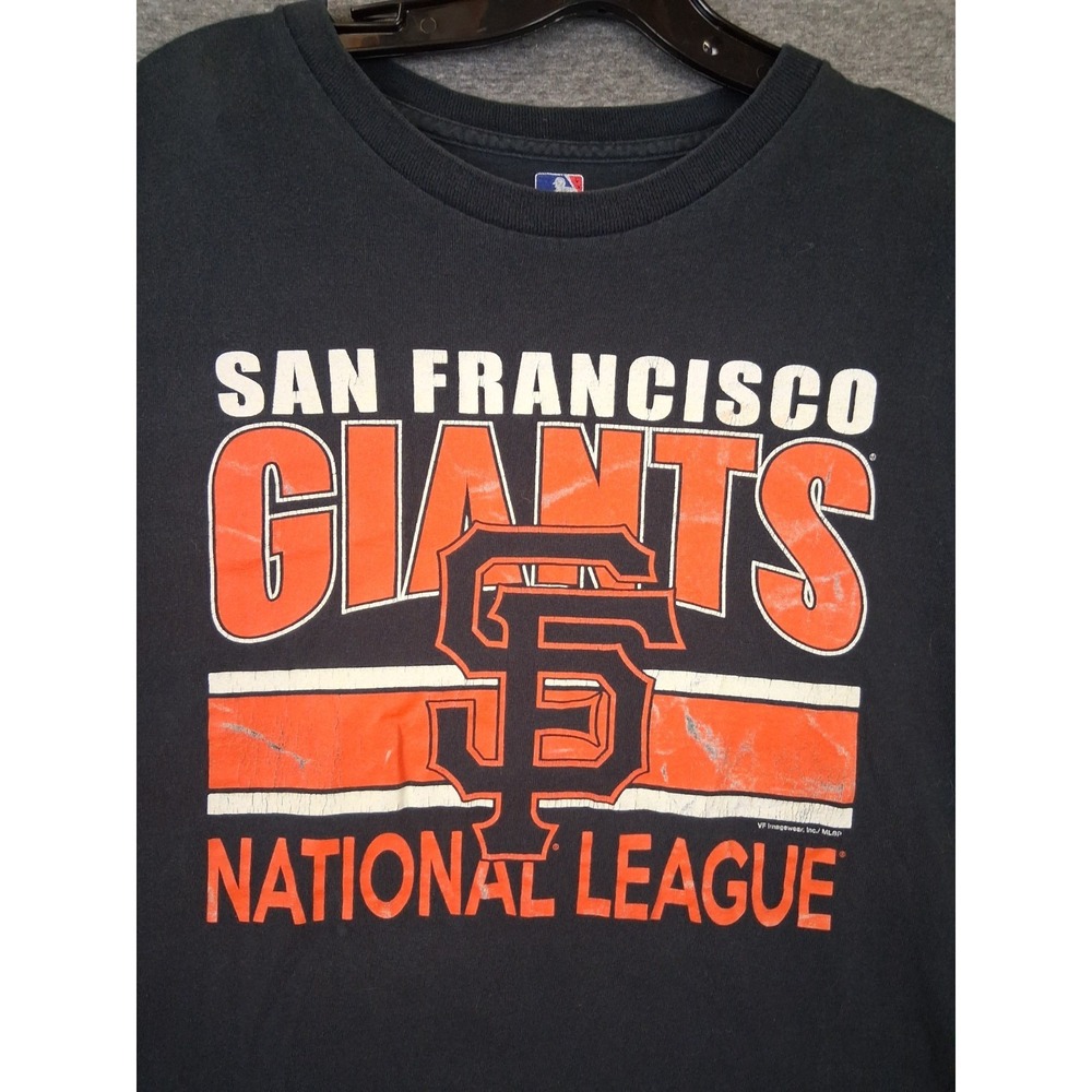 San Francisco Giants Mens Shirt 2XL Black Spellout National League Baseball